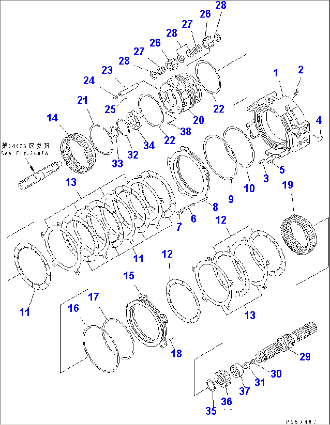 TRANSMISSION (FORWARD AND 3RD CLUTCH)(#.-)