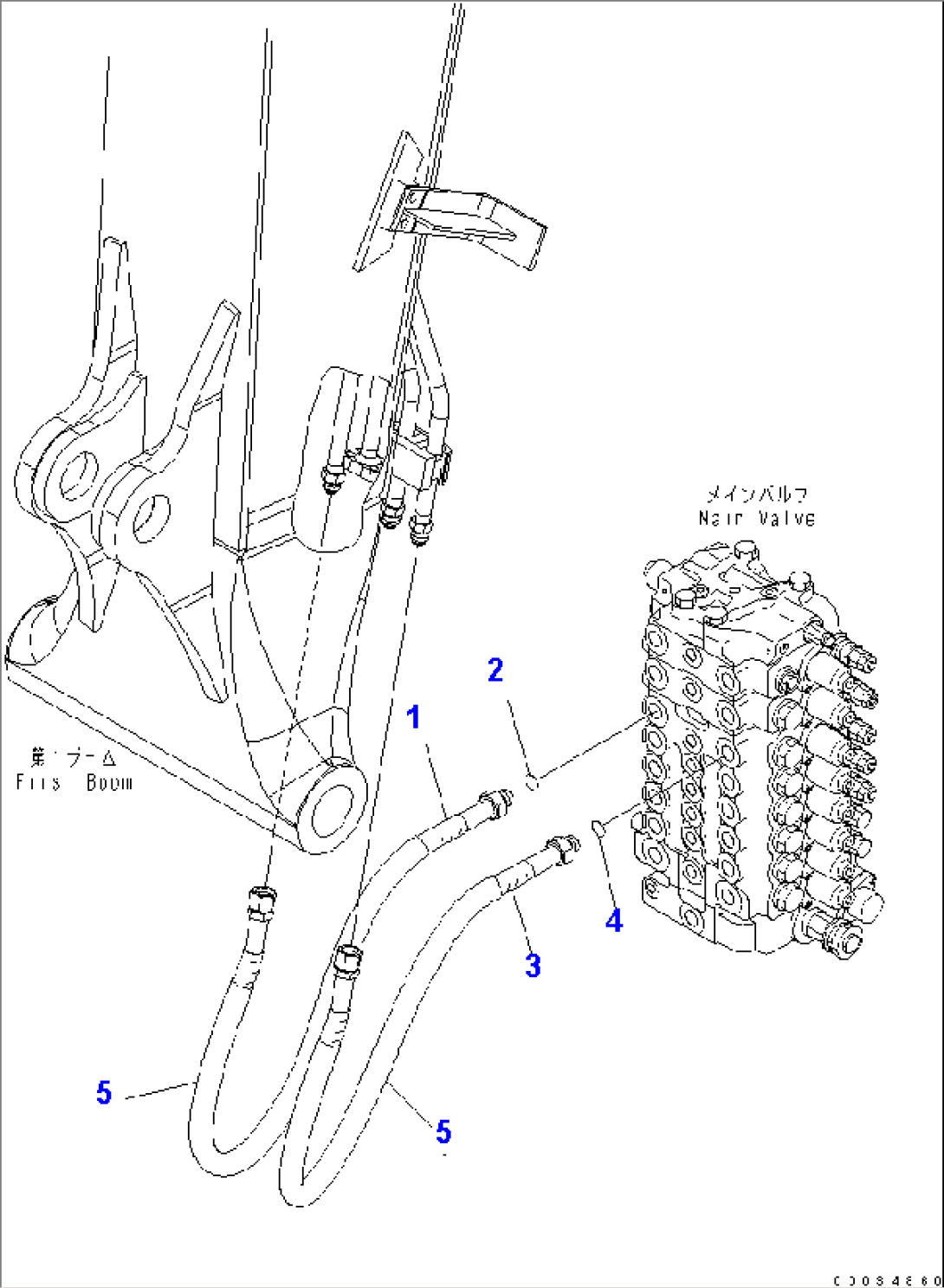 WORK EQUIPMENT LINE (BUCKET LINE)