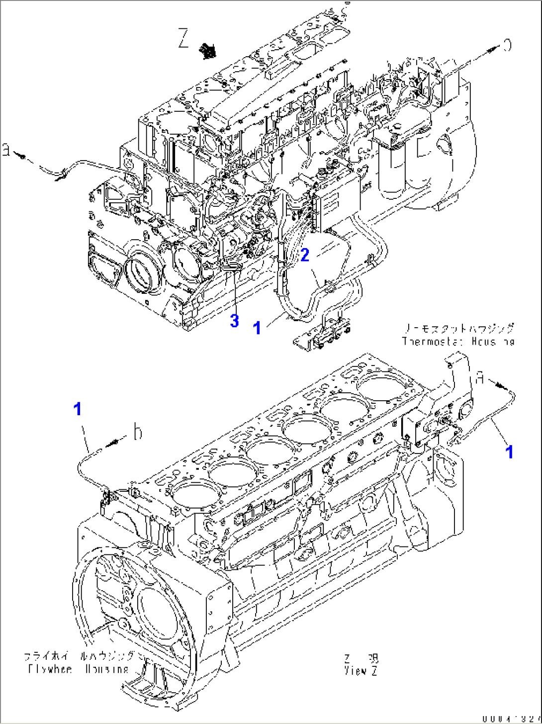 WIRING (1/3) (FOR 60A¤ 75A¤ 90A ALTERNATOR) (WITH VEHICLE HEALTH MONITOR SYSTEM)(#311216-)
