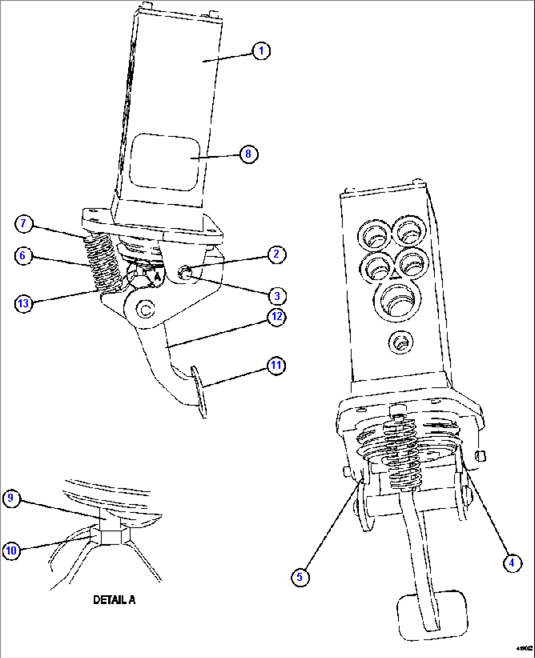 BRAKE VALVE PEDAL ASSEMBLY 58E-61-00110