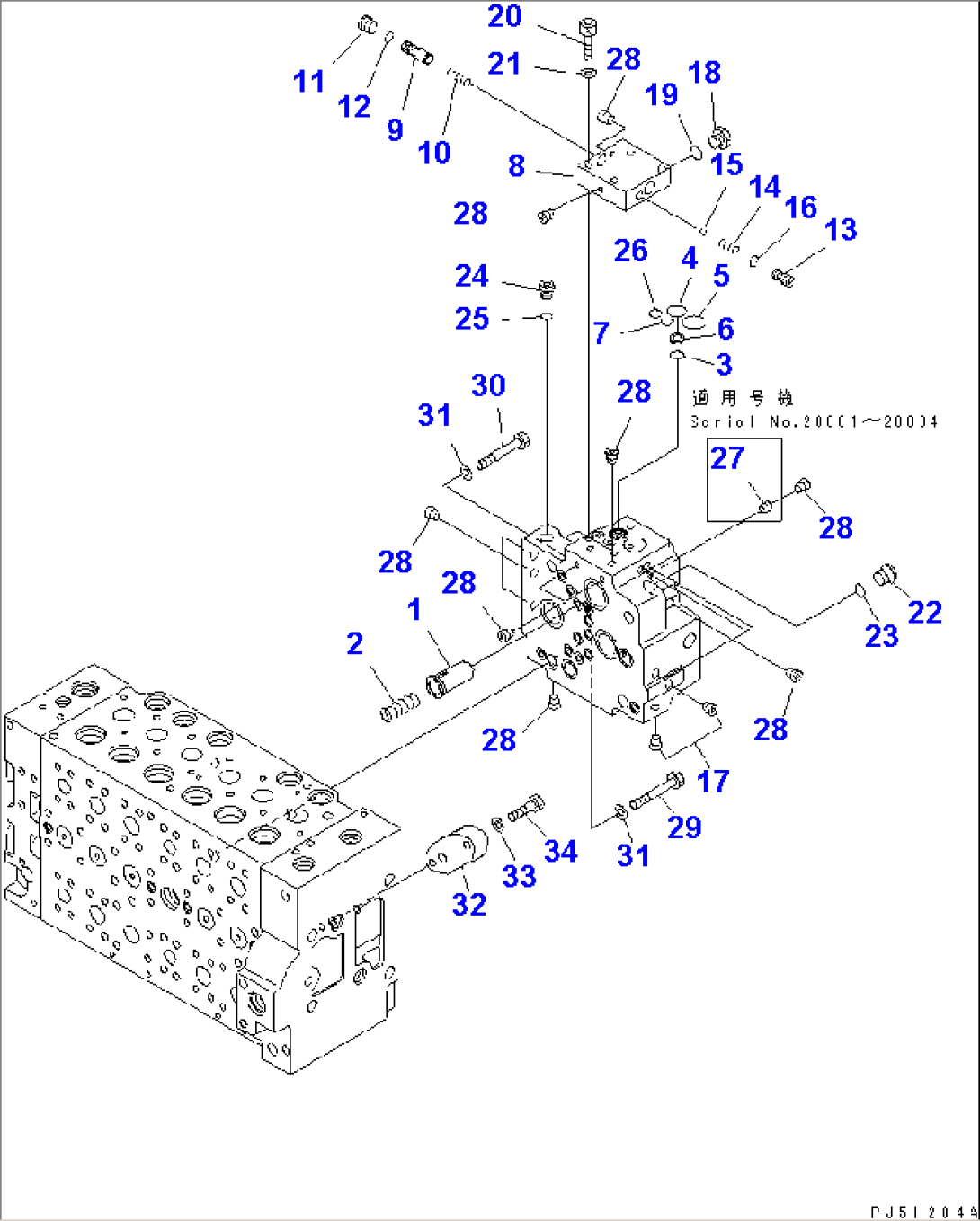 MAIN VALVE (14/16)(#20001-)