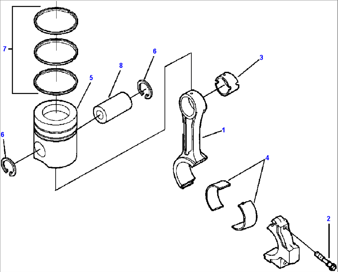 CONNECTING ROD AND PISTON