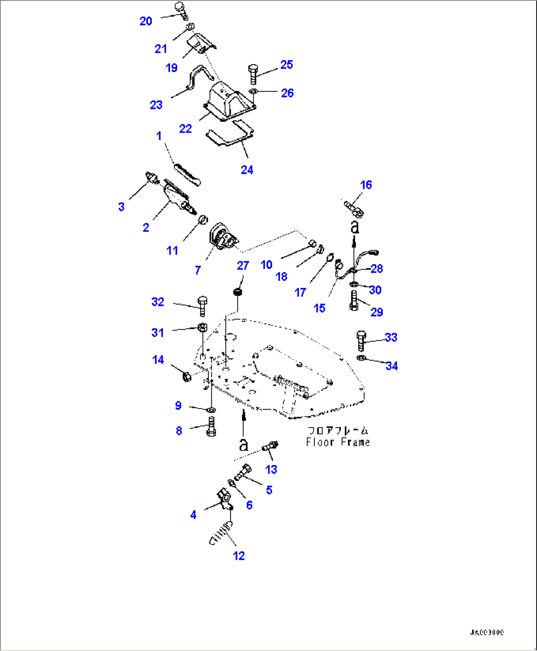 ROPS Cab, Decelerator Pedal (#80001-)