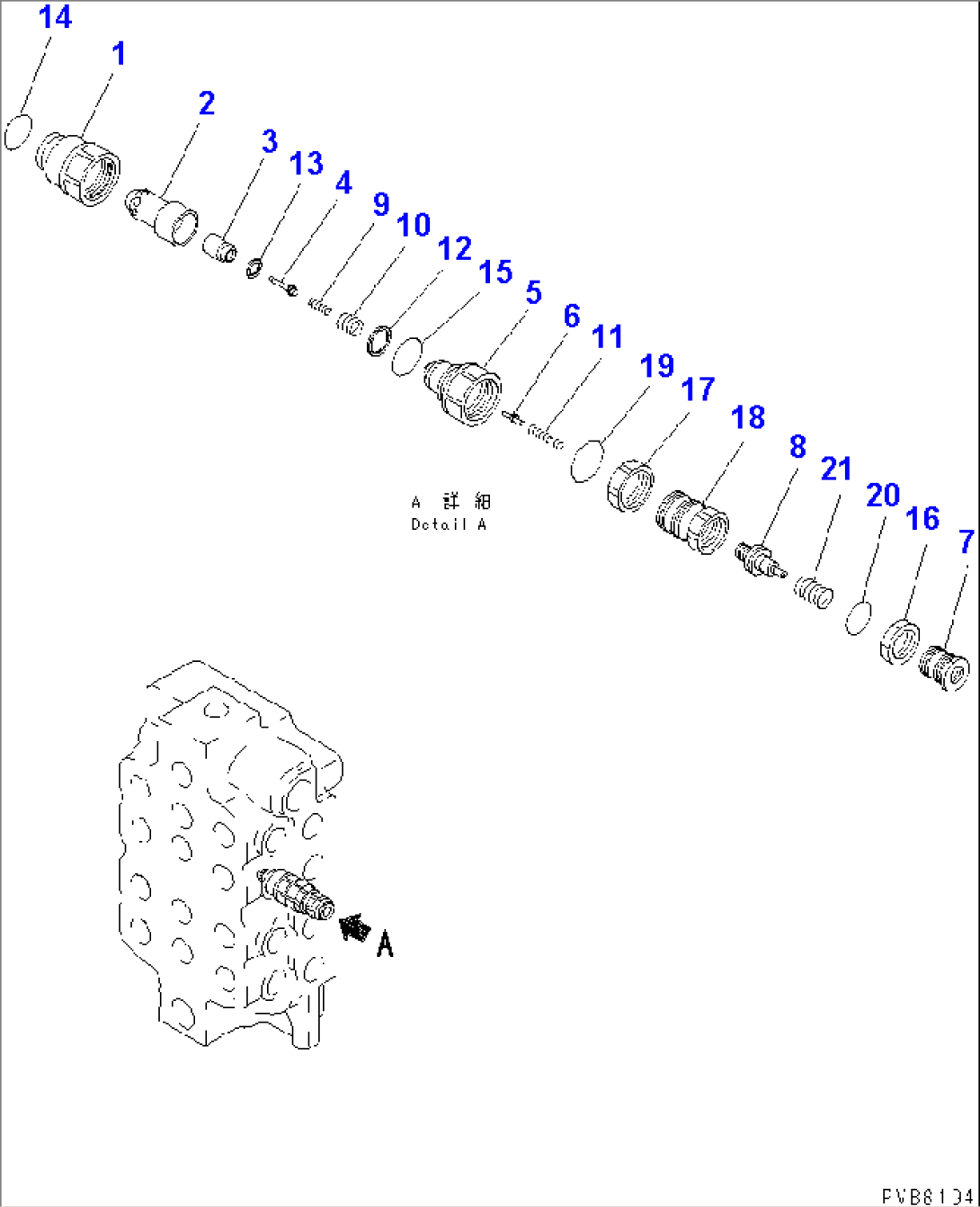 MAIN VALVE (6/6) (4-SPOOL) (N0.2)