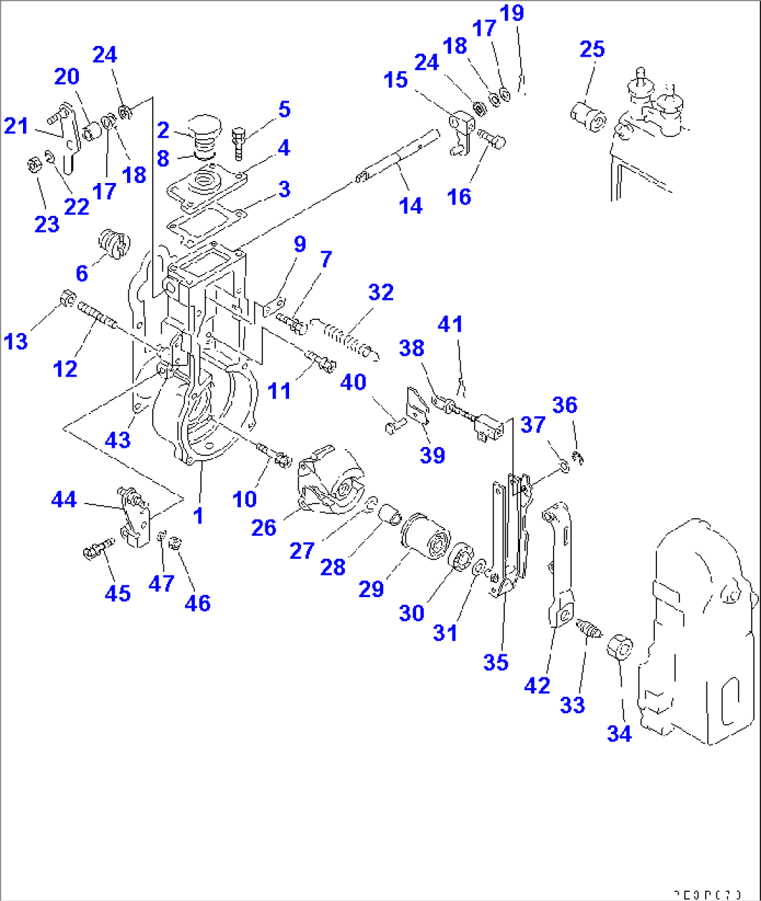 FUEL INJECTION PUMP (GOVERNOR) (1/2) (INNER PARTS)