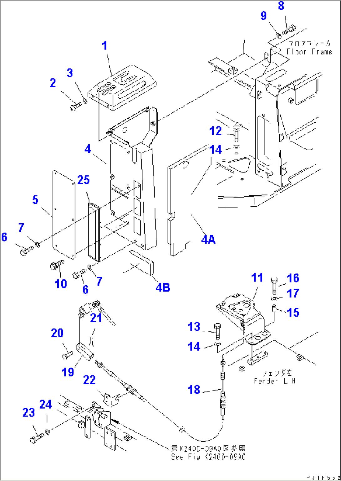 TRANSMISSION CONTROL LINKAGE (2/3) (SALTY RESISTANT SPEC.FOR TOKUYAMA)(#37663-)