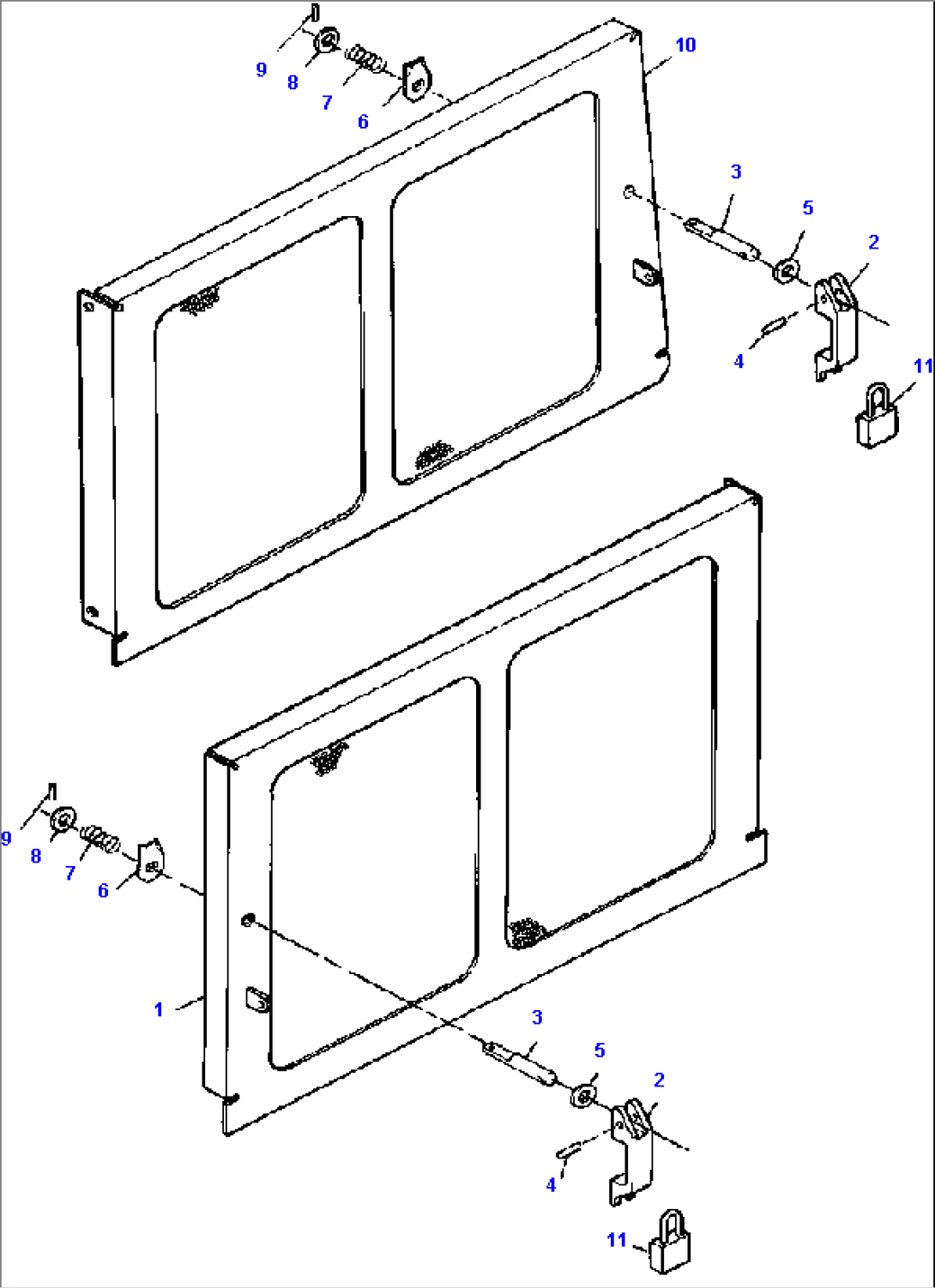 ENGINE SIDE ENCLOSURE DOORS