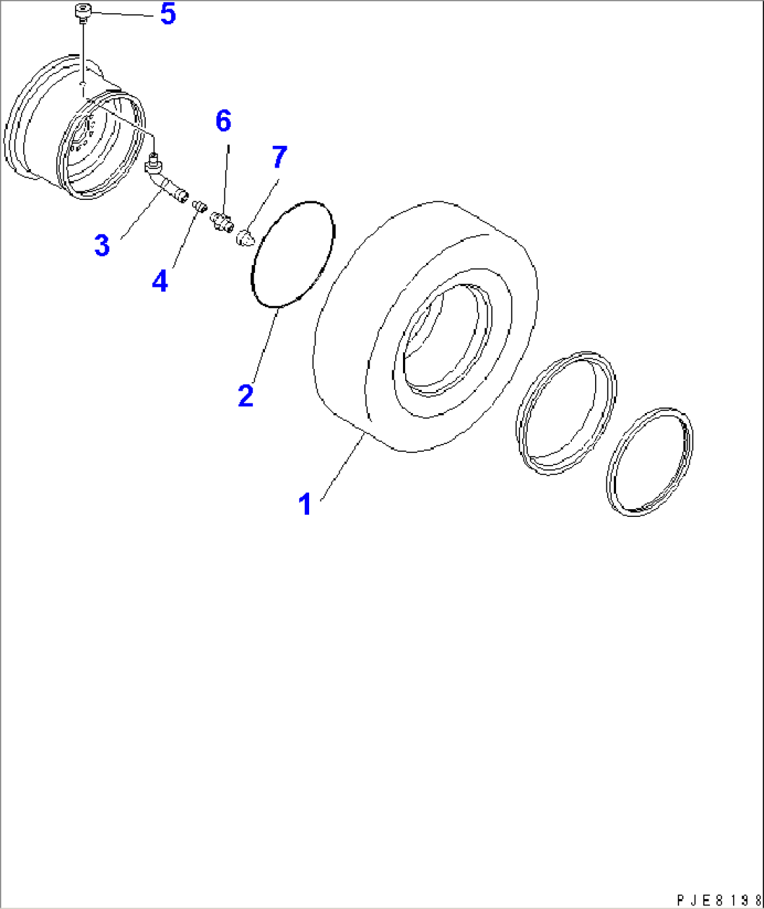 TIRE (17.5-25 12PR L2 TUBELESS TIRE)