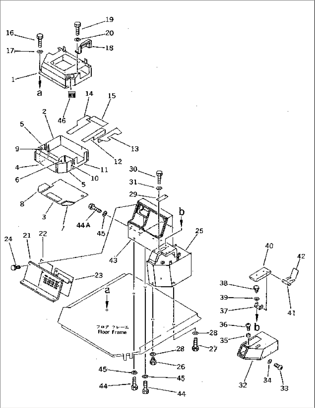CONSOLE BOX (WITHOUT AIR CONDITIONER 1/2)(#10001-10499)