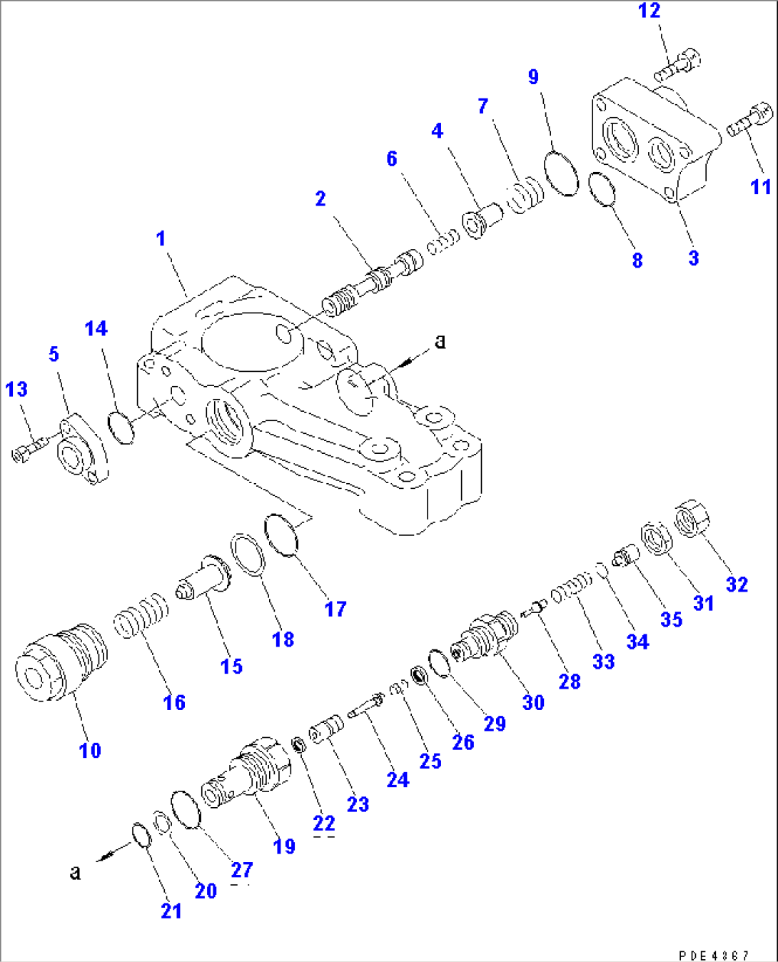 PILOT VALVE (DRIFT PRIVENTIVE) (FOR ARM)