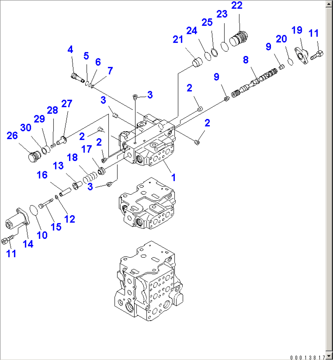 CONTROL VALVE (4-SPOOL) (8/9)