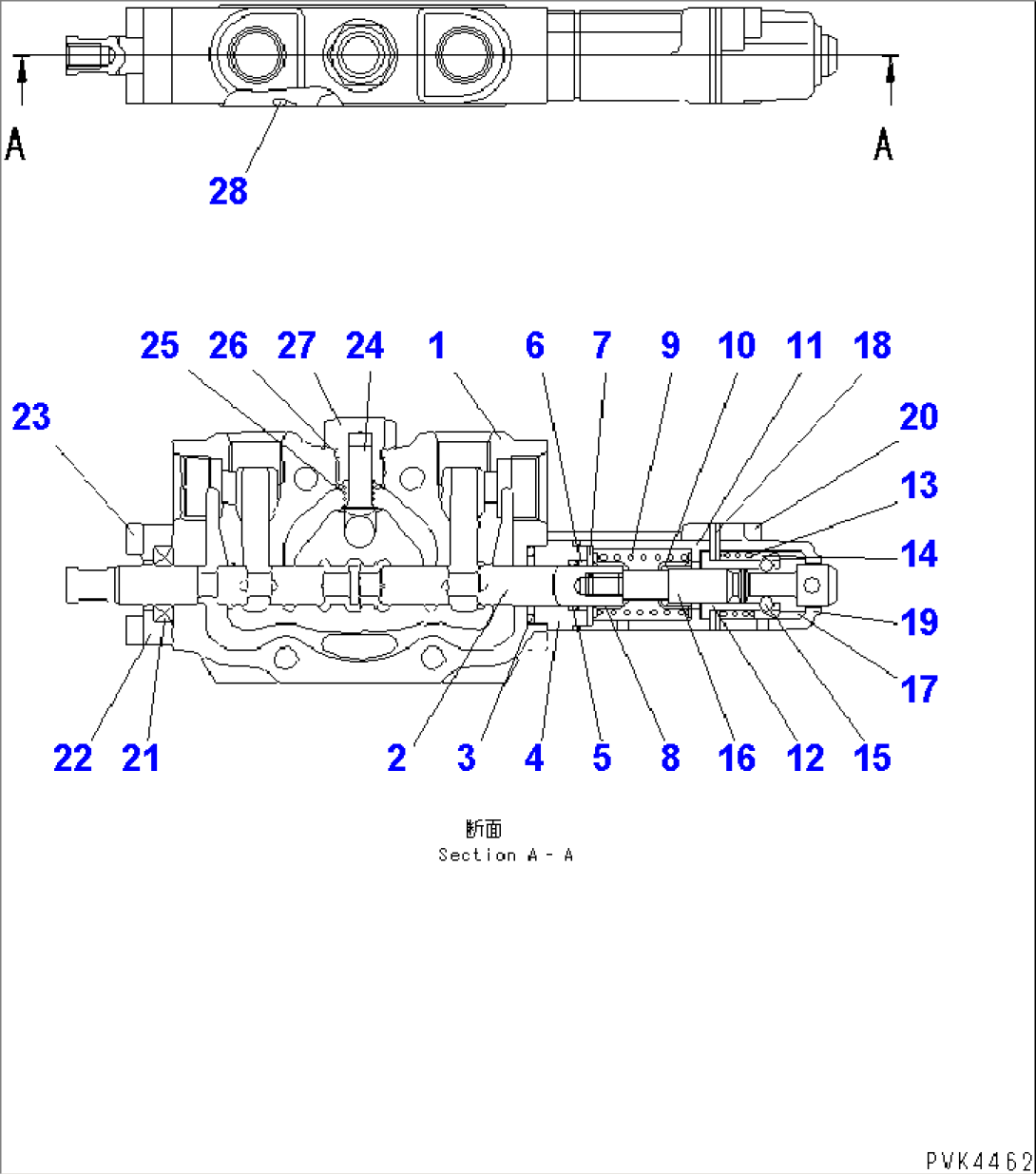 MAIN VALVE (FOR 3-POINT HITCH)