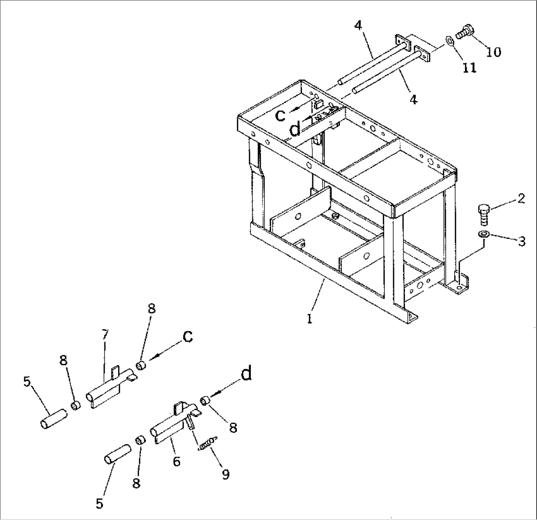 WORK EQUIPMENT CONTROL BRACKET