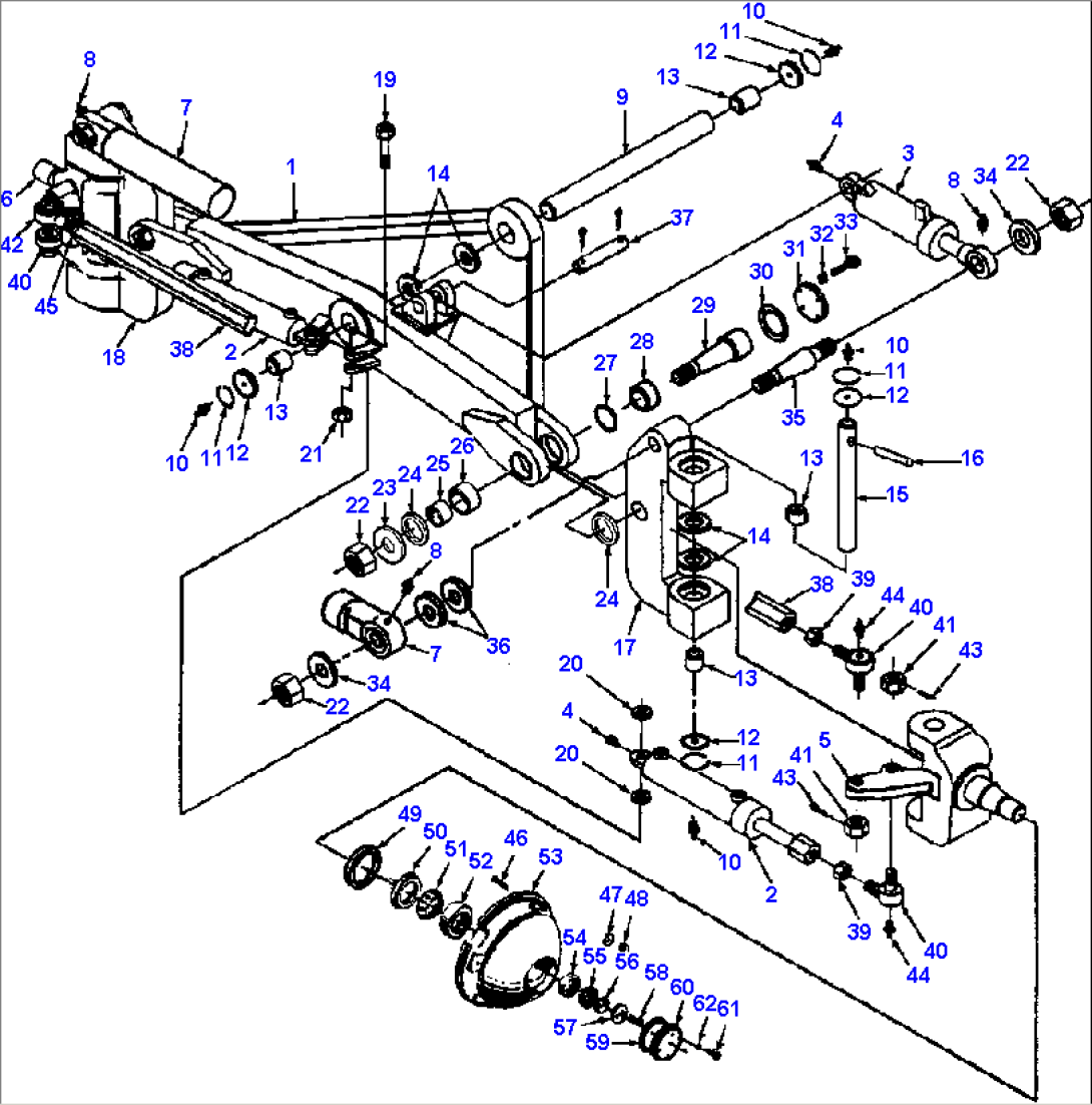 FRONT AXLE S/N 201066 & UP