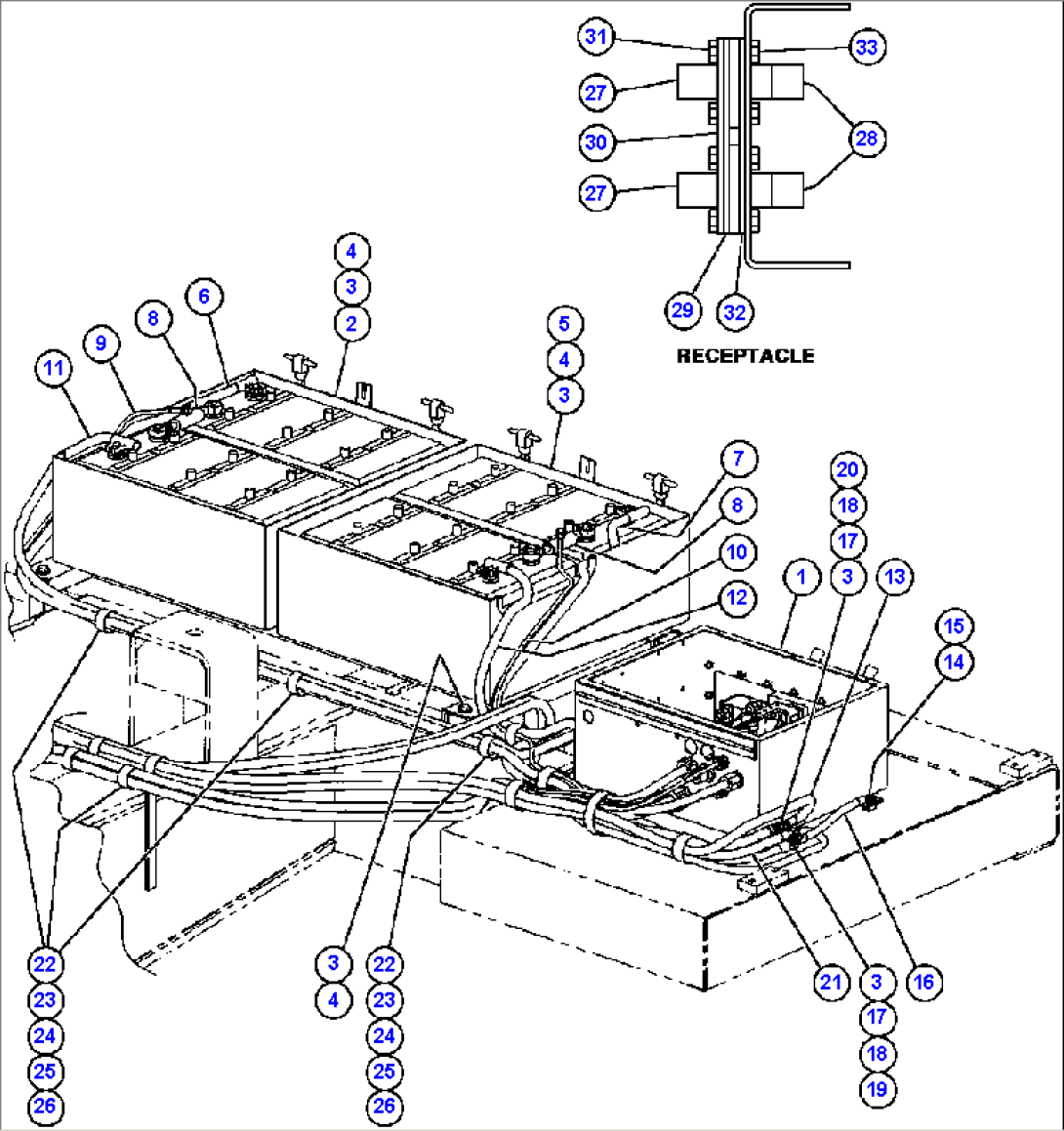 BUMPER MOUNTED BATTERY BOXES