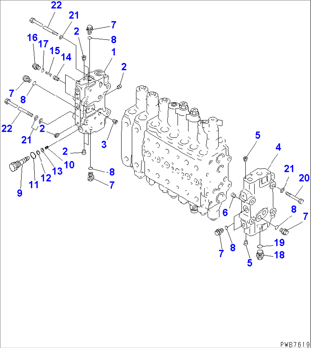 MAIN VALVE (2-ACTUATOR) (4/15)(#K32001-)