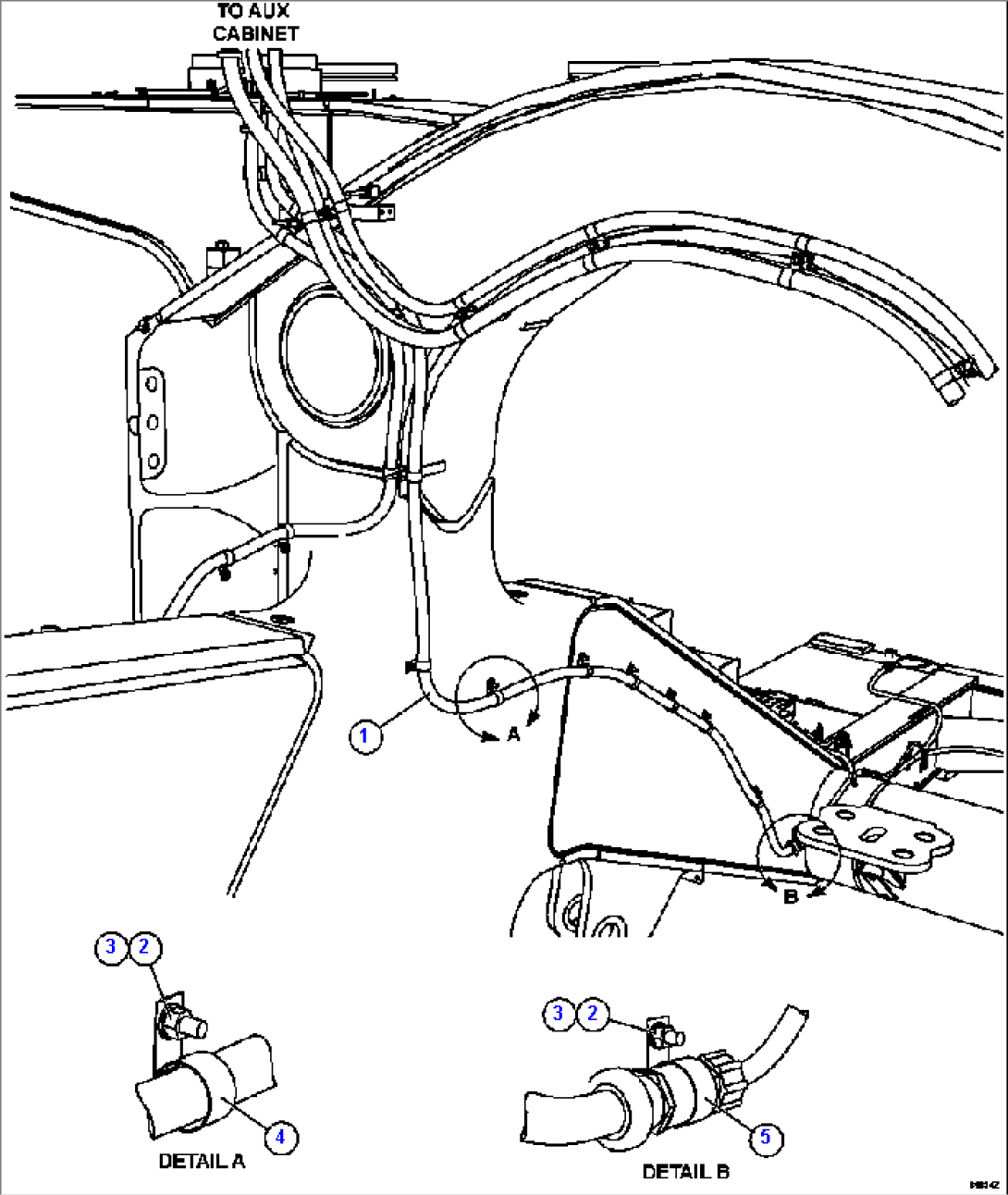 LH FRAME RAIL WIRING 2/2