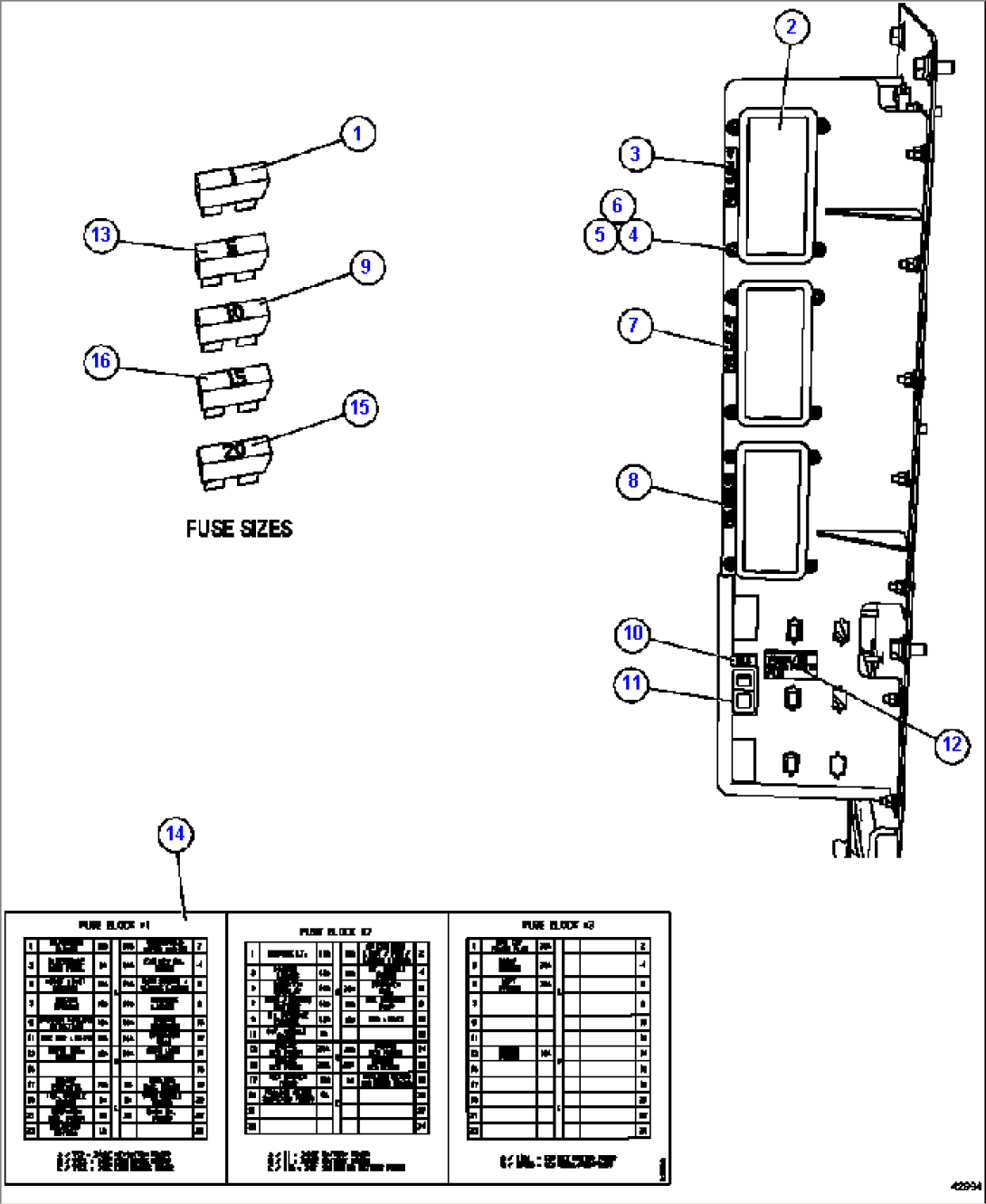 AUXILIARY CONTROL CABINET - FUSE PANEL