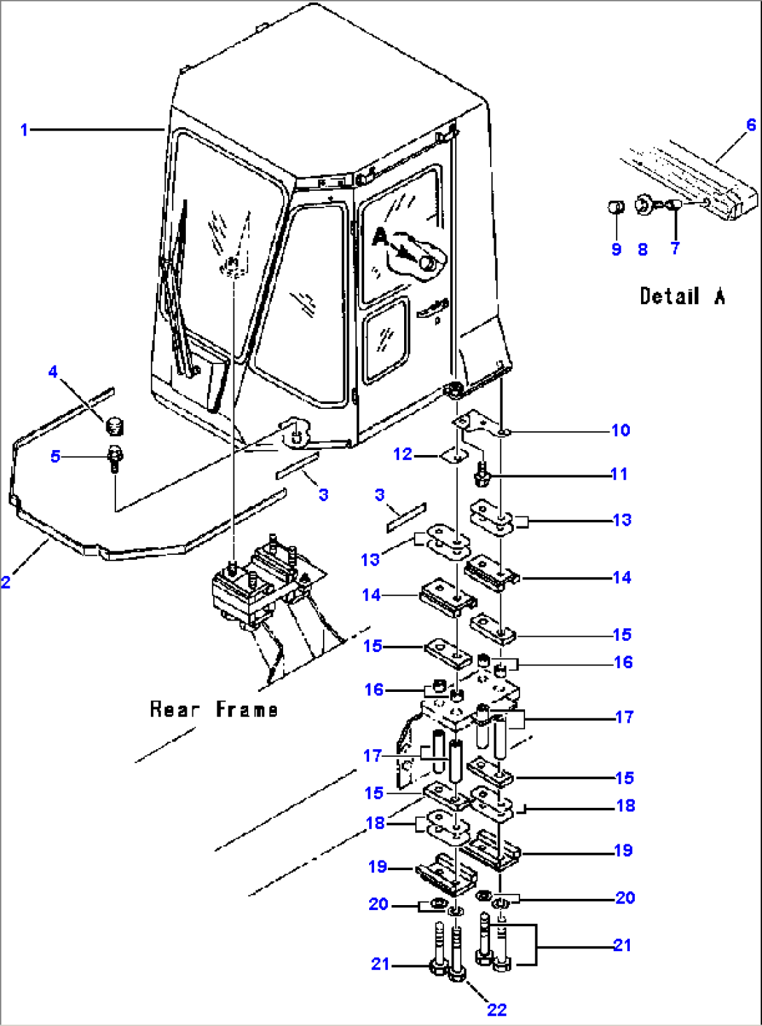 ROPS CAB MOUNTING PARTS