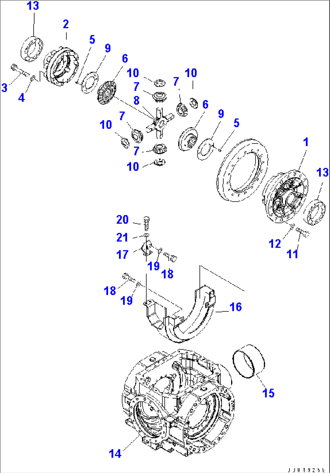 REAR AXLE (DIFFERENTIAL¤ 2/3)(#85001-90000)