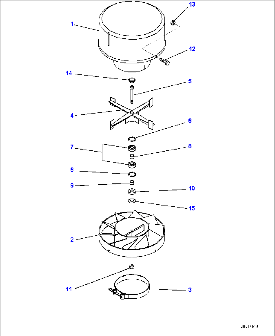Exhaust Pipe, Inner Parts, Pre-cleaner (#35600-)