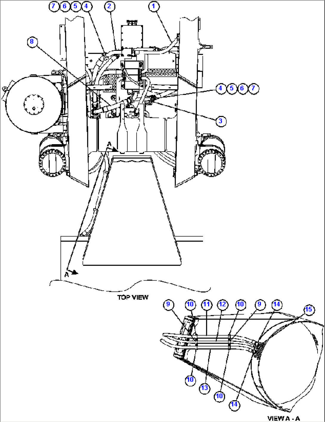 BRAKE COOLING PIPING - REAR