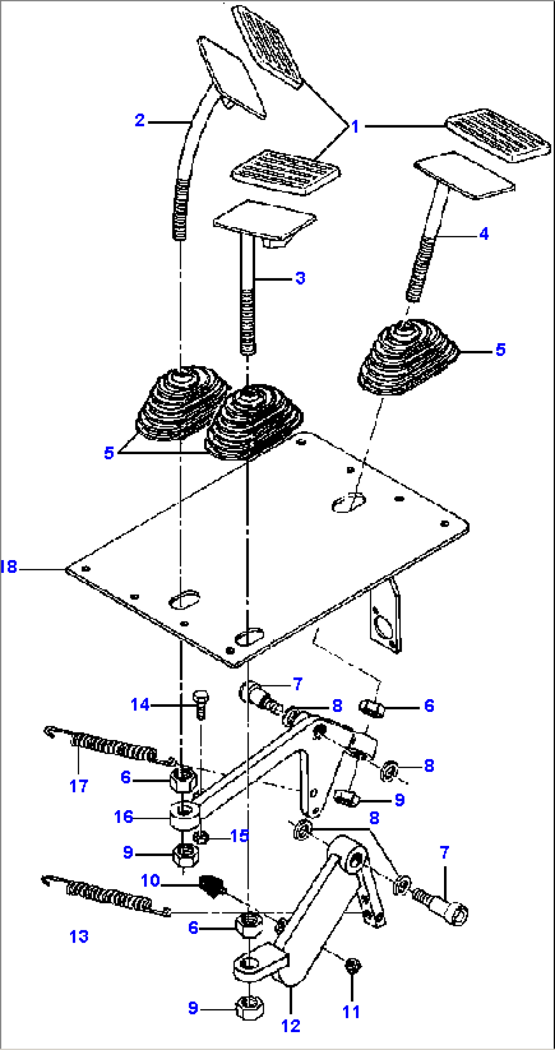 FLOOR PLATE S/N 200417 THRU 200962