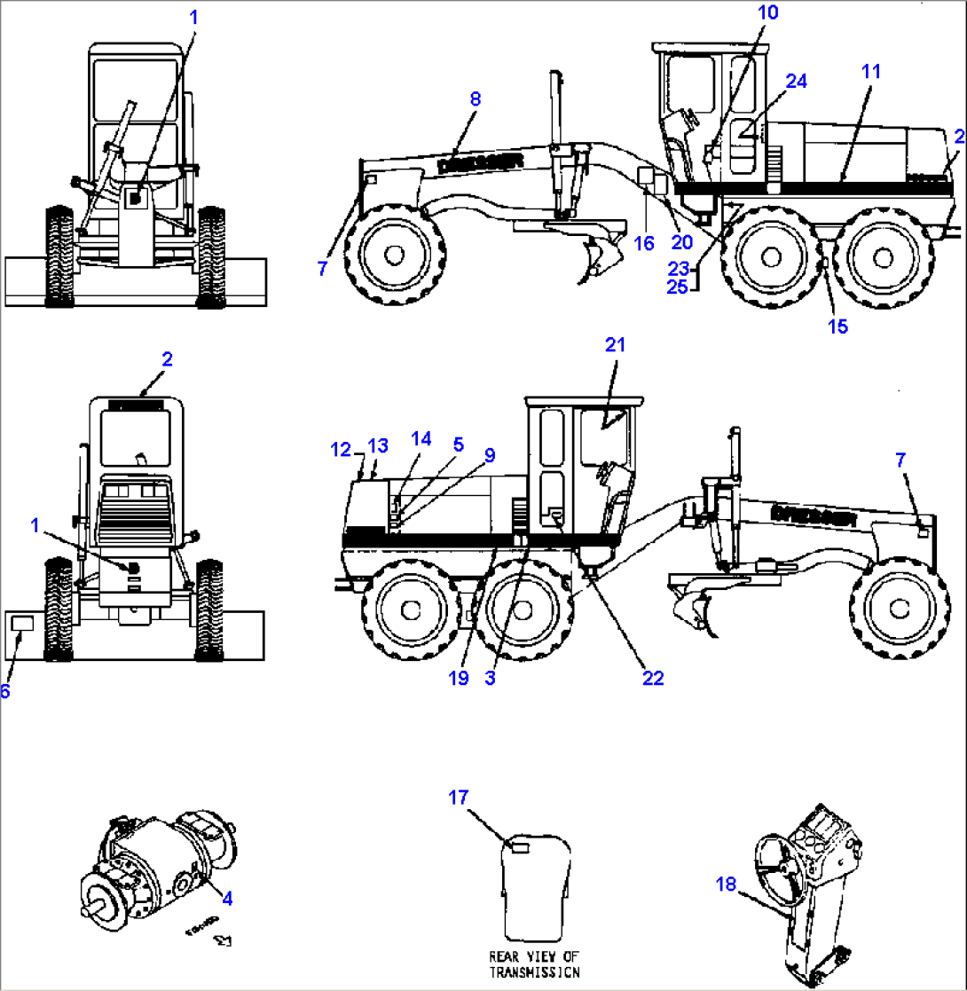 DRESSER DECALS - 830 R.H. BIASED BLADE SUSPENSION