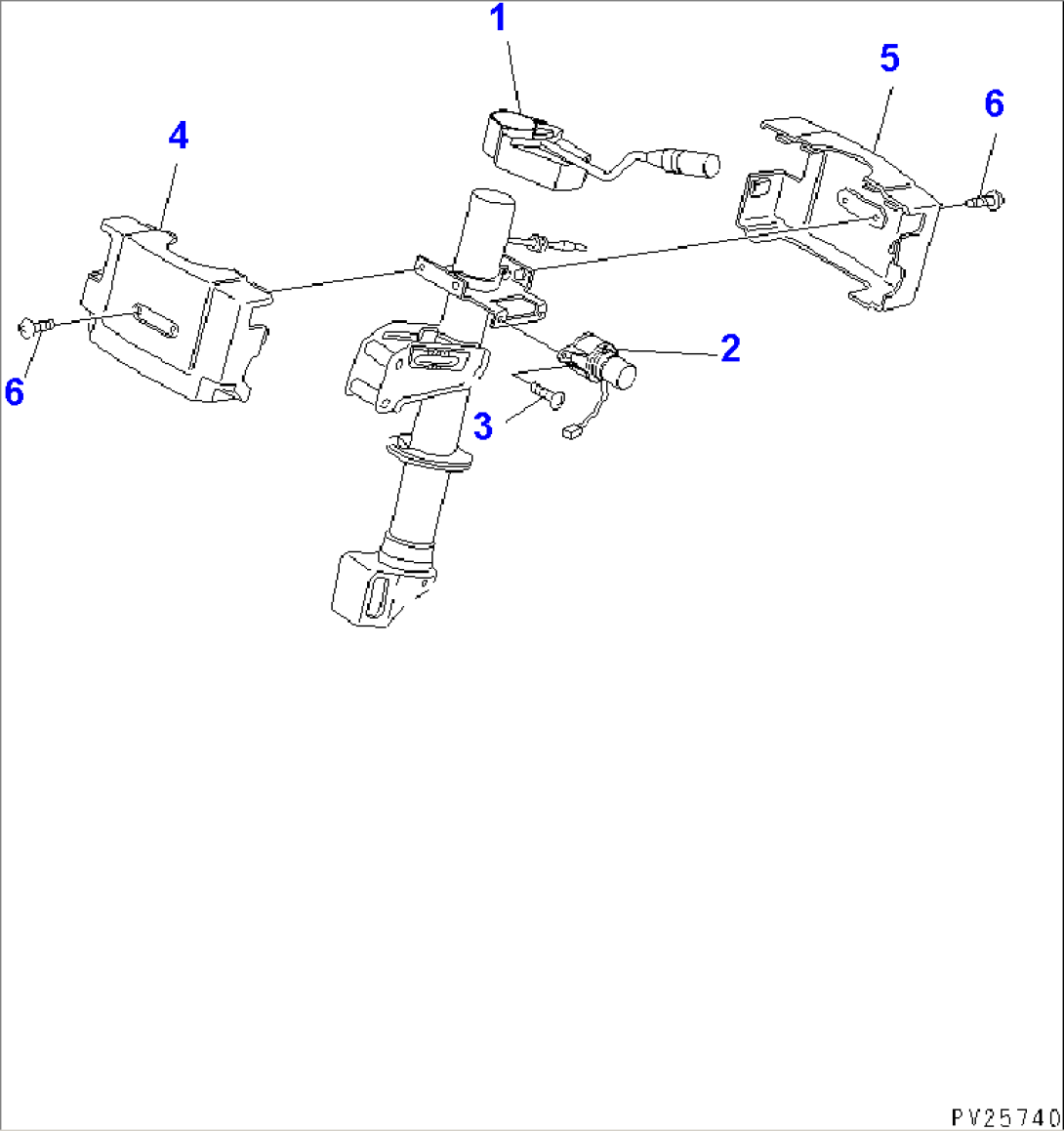 ELECTRICAL SYSTEM (SWITCH) (STEERING COLUMN)(#1055-)