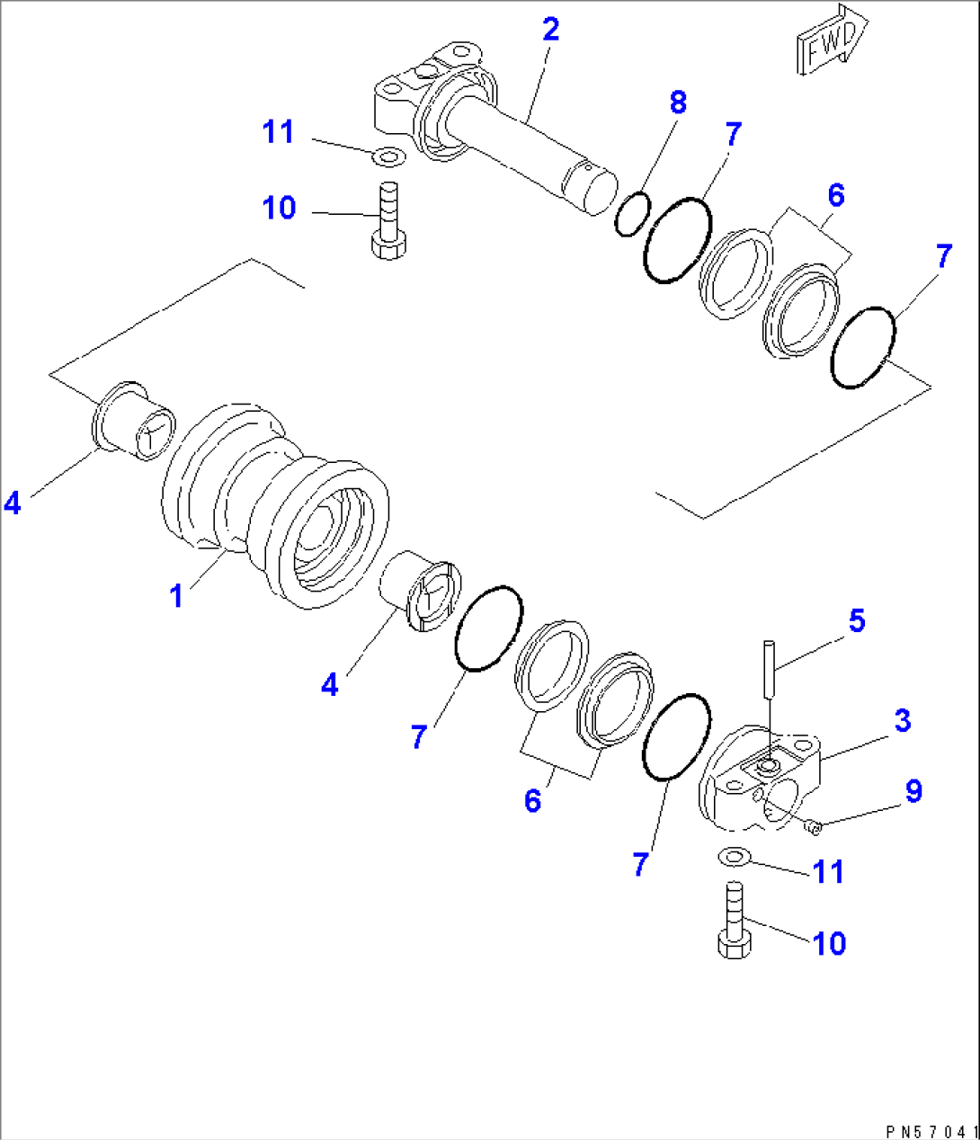 TRACK ROLLER(#10052-)