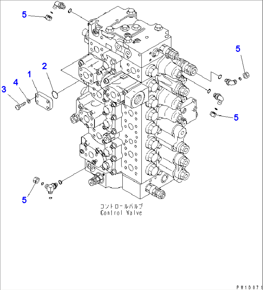 MAIN VALVE (SERVICE VALVE PLUG) (1 ACTUATOR) (WITH DRIFT PREVENTIVE) (PIPING LESS)(#70001-)