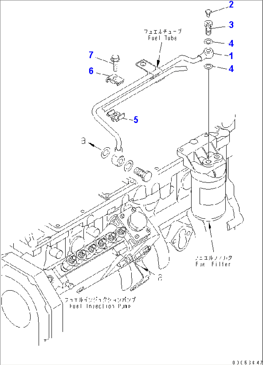 FUEL FILTER PIPING(#26204449-26356099)