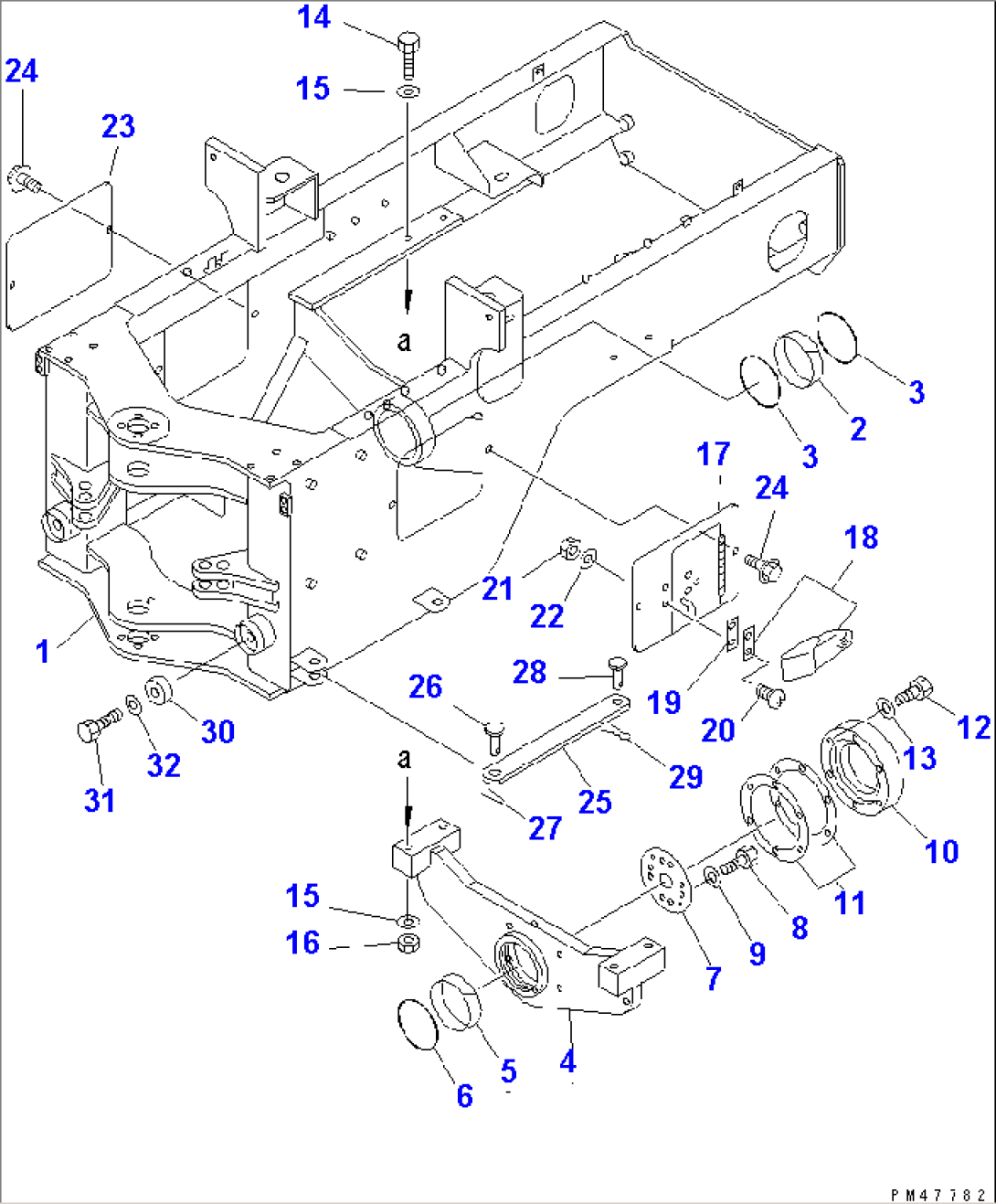 REAR FRAME(#50001-)