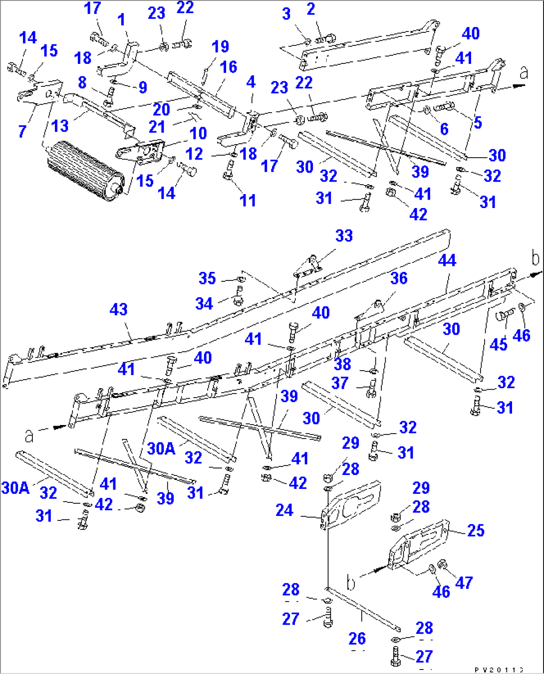 1ST CONVEYOR (1/10) (LONG TYPE)(#1201-)