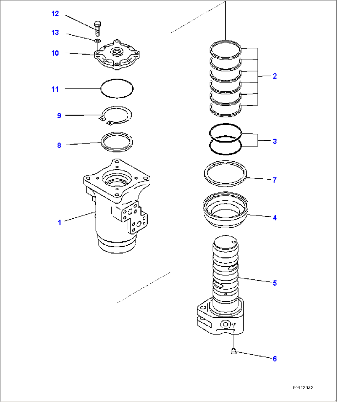 Swivel Joint, Inner Parts (#75001-75575)