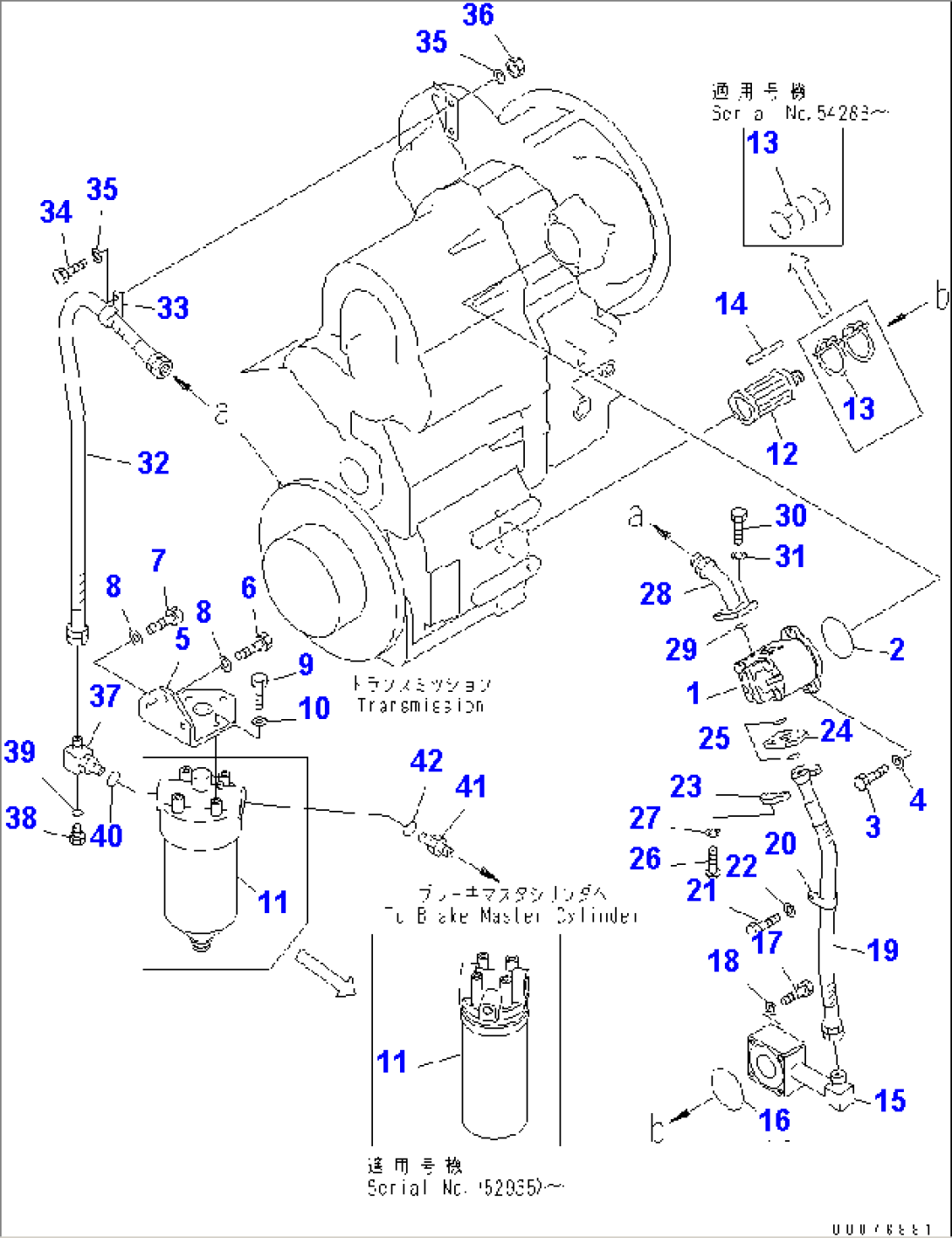 TRANSMISSION (PUMP AND PIPING) (FOR 3-SPEED)