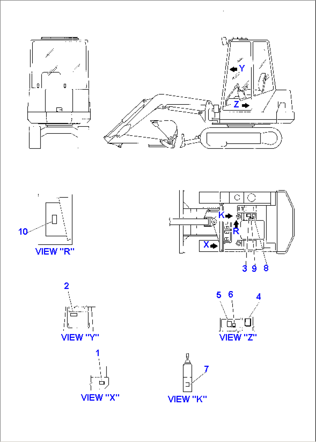MARKS AND PLATES (FOR OPERATOR