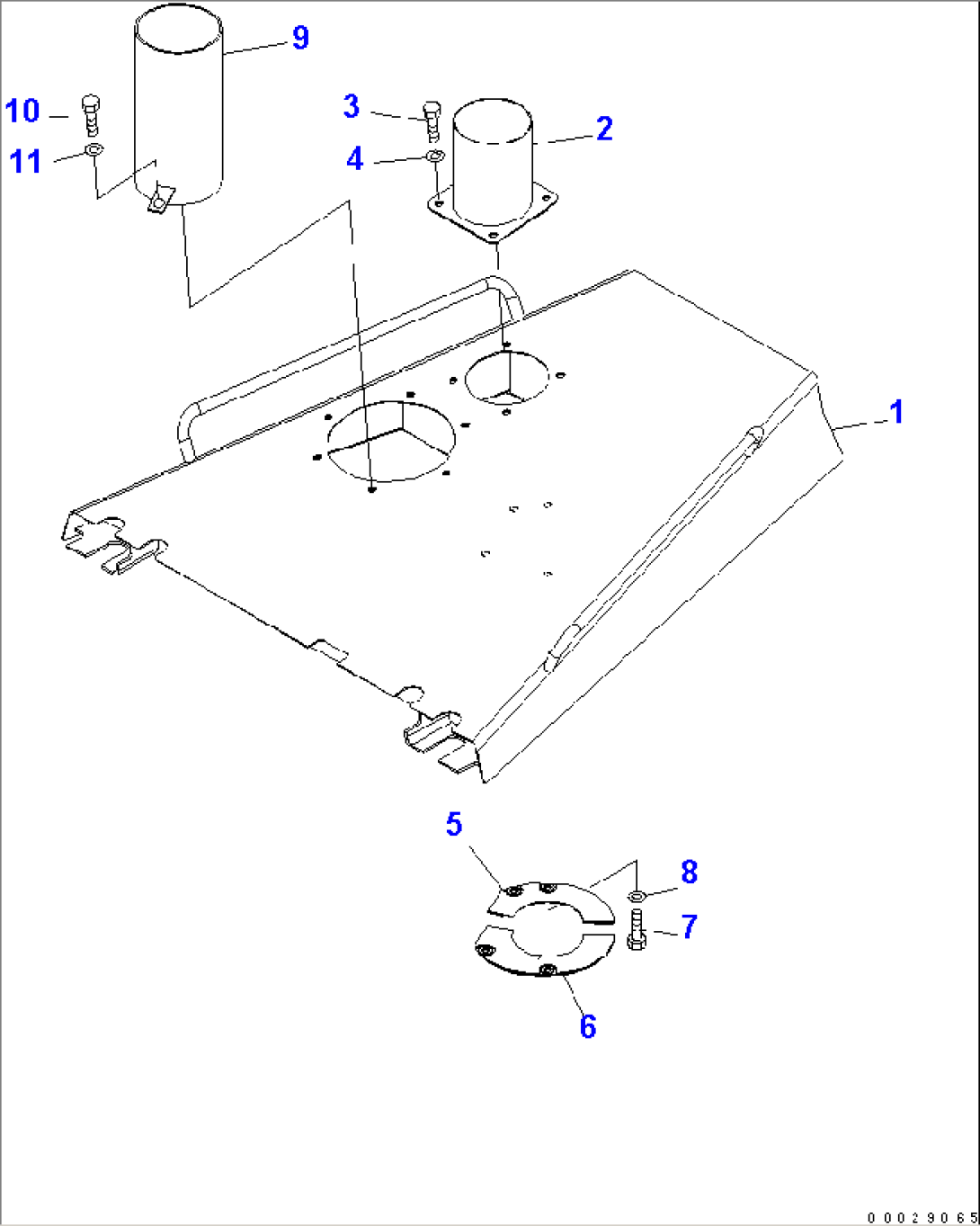ENGINE HOOD (OPEN TYPE) (SANDY AND DUSTY TERRAIN SPEC.)