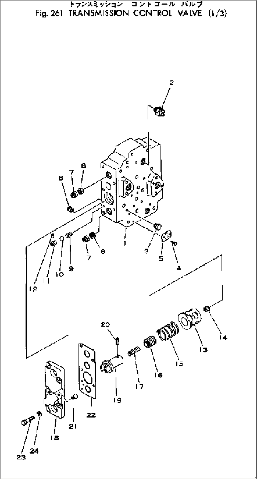 TRANSMISSION CONTROL VALVE (1/3)(#10001-)