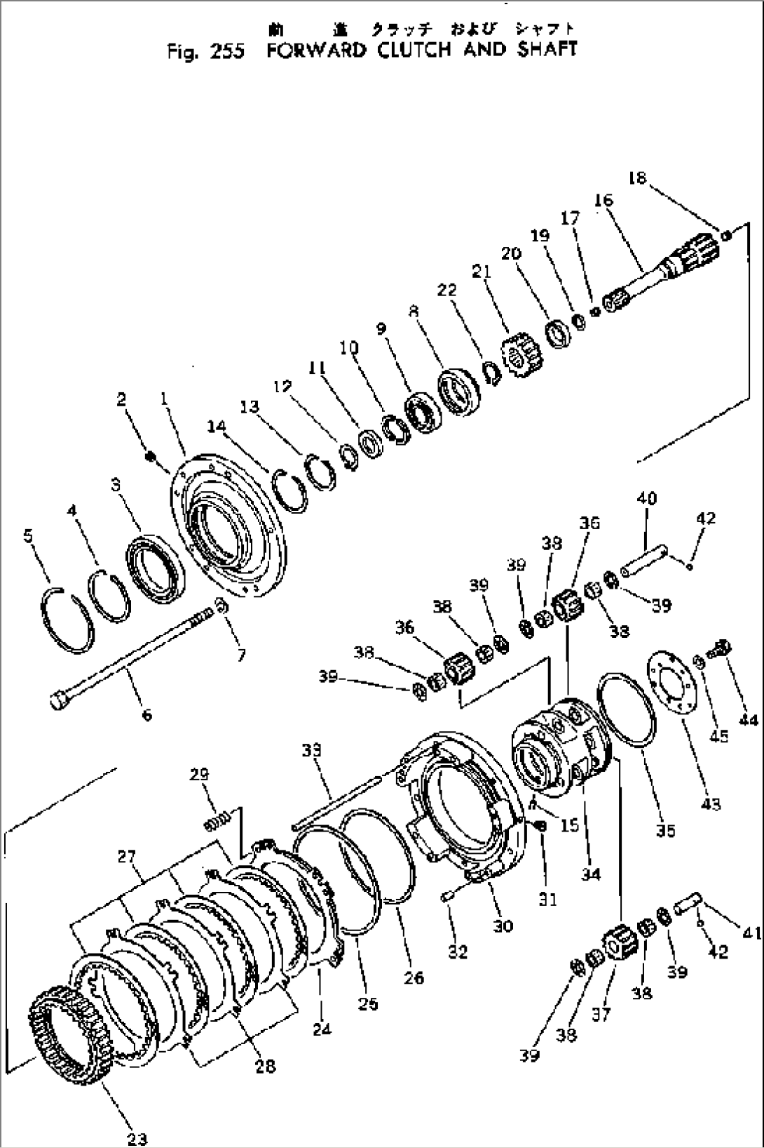 FORWARD CLUTCH AND SHAFT