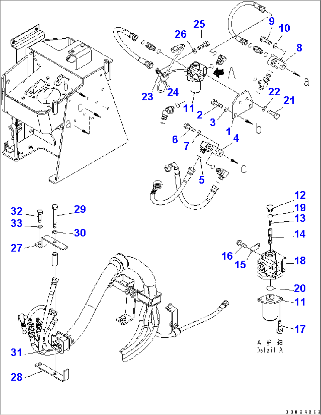 LOADER CONTROL (PPC HOSE) (2/3) (FOR MULTI FUNCTION MONO LEVER)(#85001-)