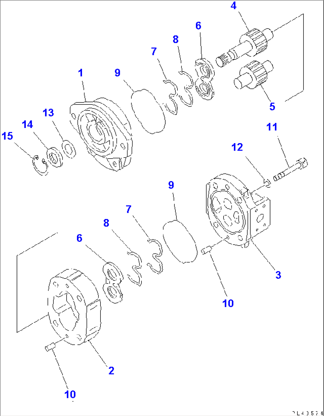 HYDRAULIC PUMP (LIFT¤ DUMP AND STEERING)