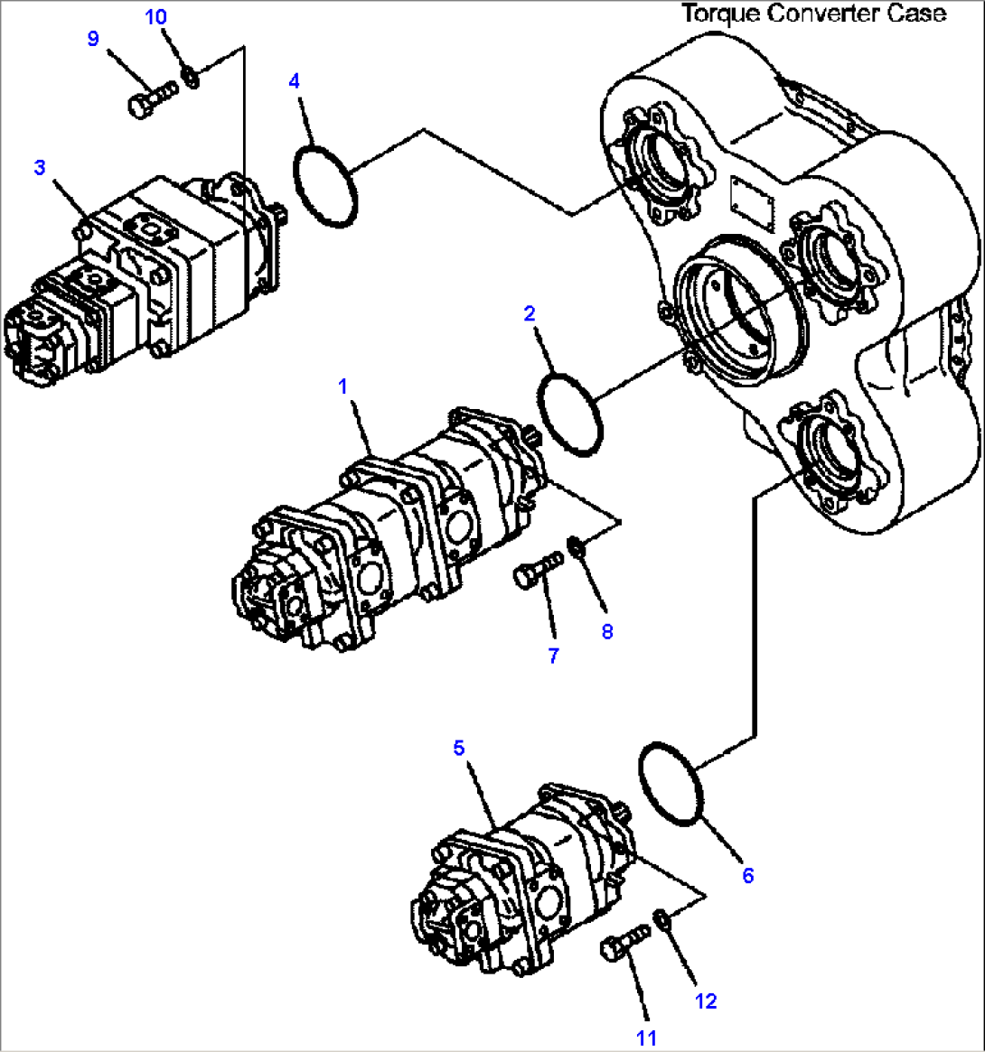 FIG. H0210-01A0 MAIN PUMP - MOUNTING PARTS