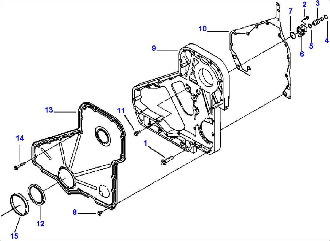 FIG. A2109-A3A4 FRONT GEAR COVER