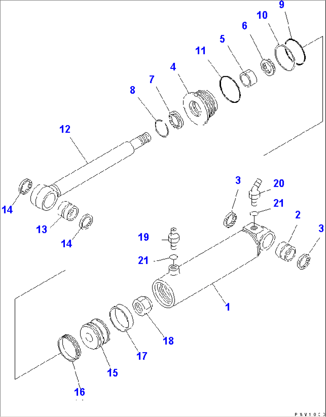 TILT CYLINDER(#64001-)