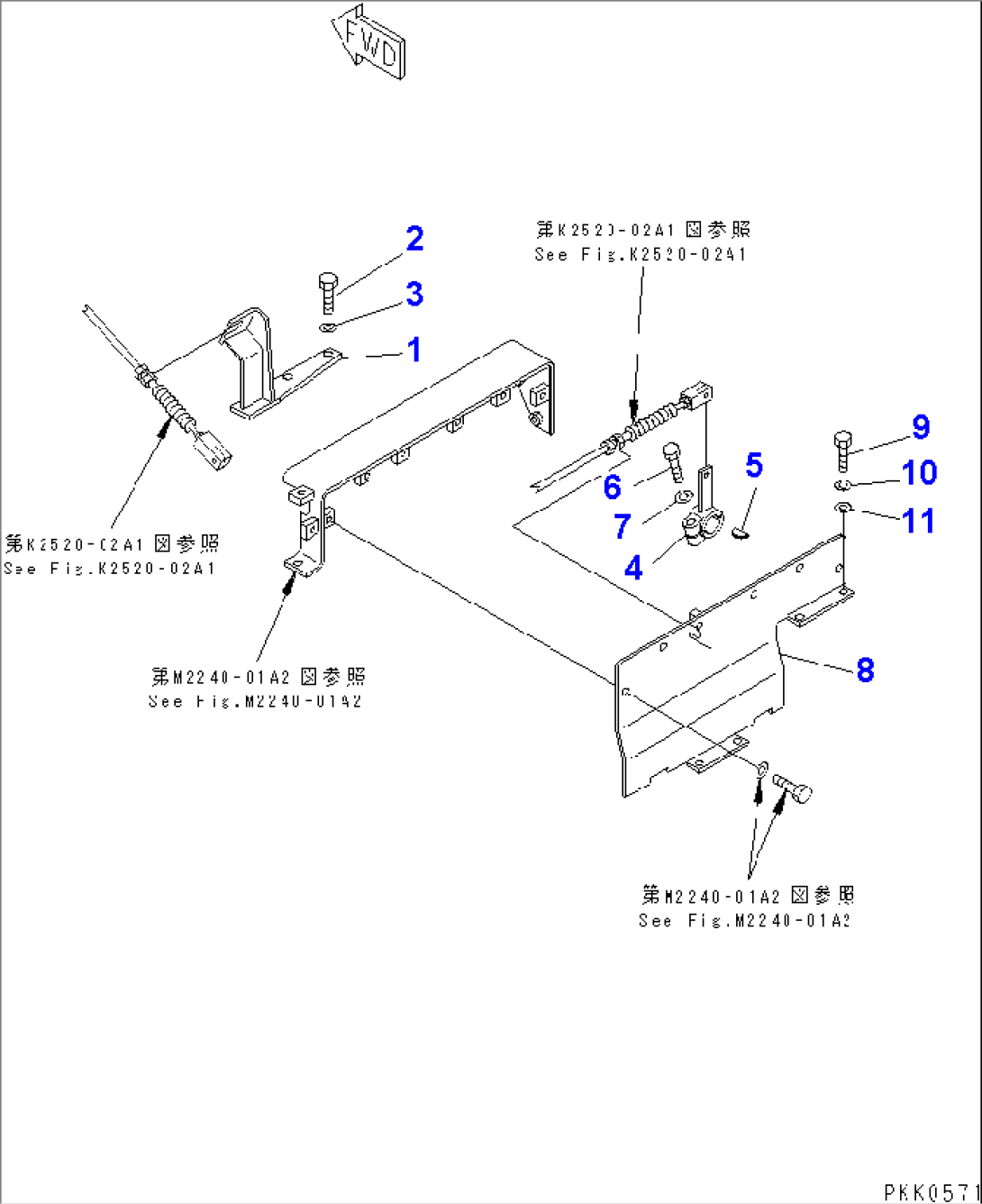 TOWING WINCH (CONTROL BRACKET)
