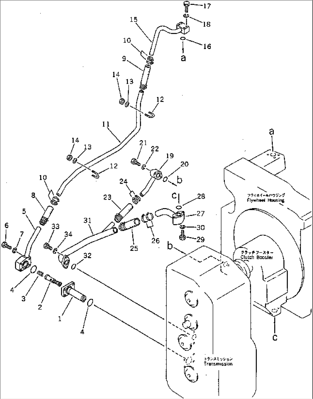 CLUTCH BOOSTER PIPING (INLET)