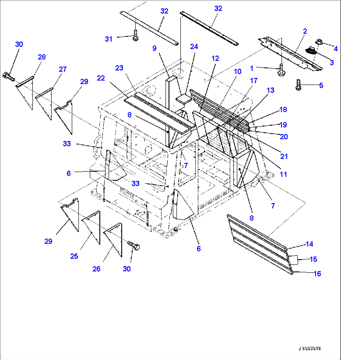 Cab, Cushion (#80138-)