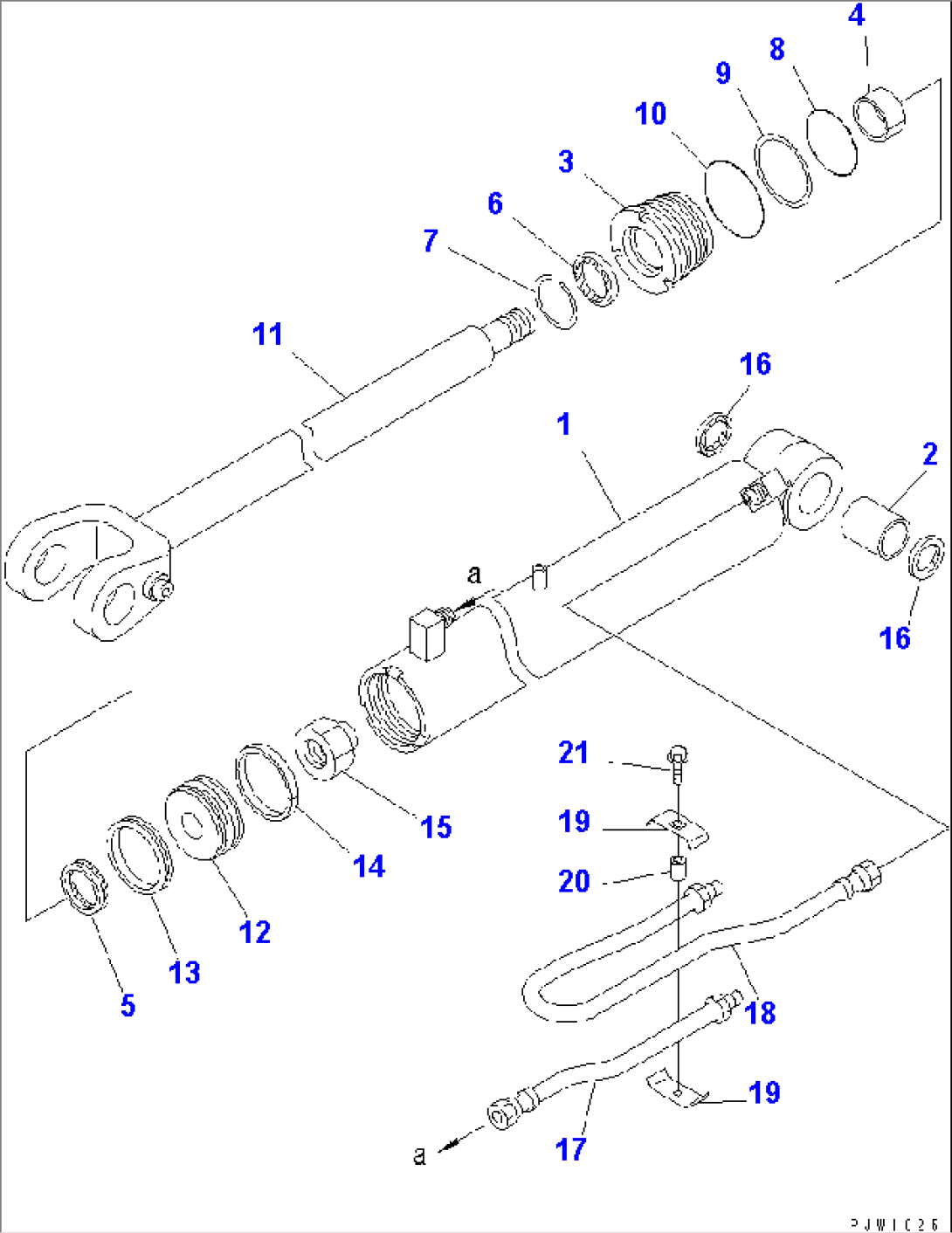 LIFT CYLINDER(#64001-)