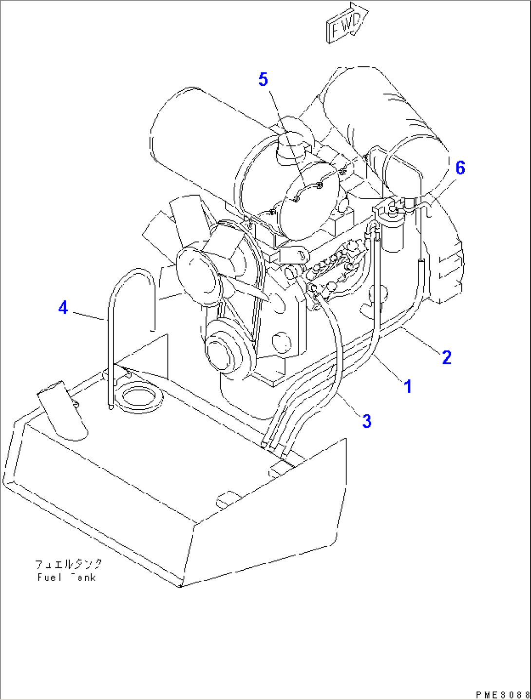 PERIODICAL REPLACEMENT CRITICAL PARTS (1/3) (FUEL HOSE)(#63001-)